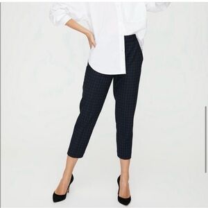 Aritzia Babaton Conan Pant Size 6 Check Print Black Minimalist Office Career